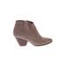 FRYE Ankle Boots: Brown Solid Shoes - Women's Size 9 - Almond Toe