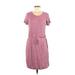 32 Degrees Casual Dress - DropWaist: Pink Marled Dresses - Women's Size Medium