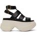 Black Gladiator Platform Sandals