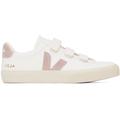 White & Pink Recife Chromefree Leather Sneakers