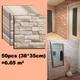 50pcs 3D Foam Wall Sticker Panels Brick Waterproof Adhesive Wallpaper Living Room Bedroom Home House Bathroom Decor