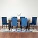 Roundhill Furniture Vanzo Contemporary 7-Piece Dining Set, Dining Table with 6 Stylish Chairs