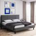 Strong Wooden Slats Support Frame, Upholstered Platform Bed Frame with Headboard, Non-Slip and Noise-Free, No Box Spring Needed