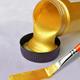 100Ml Gold Lacquer Metallic Acrylic Paint, Waterpro And Fade-Free, For Statue Tinting