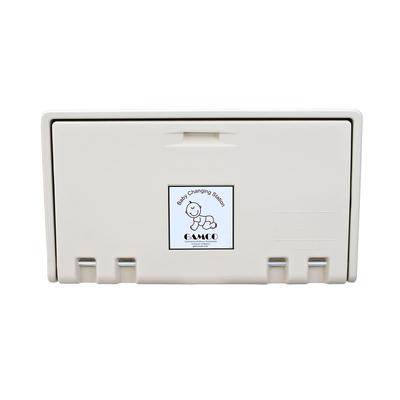 Gamco BCS-1 Horizontal Wall-Mounted Changing Station - High-Density Polyethylene, Cream, Yellow