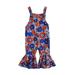 Girls Summer Thin Jumpsuit New Sleeveless Shoulder Strap Jumpsuit Flower Romper for Toddler Girl Baby Girl Clothes Fall Summer Clothes for Girls Size 6 Baby Dresses 3 Months Floral Dresses for Girls