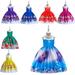 AJZIOJIRO Kids Girls Christmas Performance Dresses 3-10Y Dance Gown Party Dresses Special Occasion Santa Claus Princess Dresses
