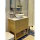Painted vanity unit | ceramic basin | marble countertop | any colour