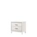 Contemporary Solid Wood Frame 2-Drawers Nightstand