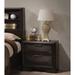 Wooden 2-Drawers Bedroom Nightstand