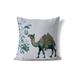 Camel Flower Throw Pillow Cover