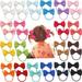 Baby Hair Ties 40pcs Boutique Hair Bows Tie Baby Girls Kids Children Rubber Band Ribbon Hair bands (2 Inch)