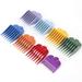8-Piece Hair Clipper Guide Comb Set - Compatible with Wahl Hair Clippers Limit Combs Hair Trimmer Guards Attachments Salon Tool Set (Random Colors)