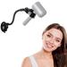 Linkidea Hair Dryer Holder 360 Degree Rotating Lazy Hair Dryer Stand with Suction Cup Hand Free Blow Dryer Holder for Mirror and Ceramic Tile