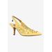 Wide Width Women's Vanani Pump by J. Renee in Patent Yellow (Size 9 W)