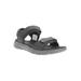 Women's Travel Active Aspire Sandal by Propet in Black (Size 9 1/2 4E)