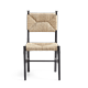 OKA, Emund Dining Chair - Ebony, Dining Chairs, Wood