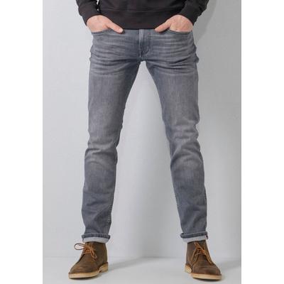 Regular-fit-Jeans PETROL INDUSTRIES "RUSSEL", Herren, Gr. 33, Länge 32, grau, Denim/Jeans, Obermaterial: 86% Baumwolle, 12% Polyester, 2% Elasthan, modisch, normal, Jeans, mit Fade-out Effekten Image