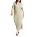 Plus Size Women's Wide Sleeve Maxi Sweater Dress by ELOQUII in Pale Moss (Size 26/28)