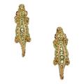 Kate Spade Jewelry | Kate Spade Swamped Alligator Crocodile Earrings | Color: Gold/Green | Size: Os