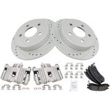 1999-2004 Oldsmobile Alero Rear Brake Pad Rotor and Caliper Set - TRQ