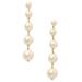 Kate Spade Jewelry | Kate Spade Golden Girls In Pearls Linear Earrings | Color: Gold/White | Size: Os