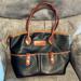 Dooney & Bourke Bags | Dooney & Bourke Leather Satchel Tote Bag | Color: Black/Brown | Size: Os
