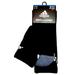 Adidas Underwear & Socks | Adidas Crew Socks Men's 6-12 L Cushioned Crew Black 3 Stripe Moisture Wicking | Color: Black | Size: L