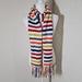 American Eagle Outfitters Accessories | American Eagle Outfitters Aeo Scarf Knit Striped Multicolor Colorful Wool Os | Color: Blue/White | Size: Os