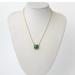 Kate Spade Jewelry | Authentic Kate Spade Square Emerald Green Glitter Gold Tone Necklace Nwot | Color: Gold/Green | Size: Os