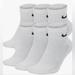 Nike Underwear & Socks | Nike Everyday Cushioned Dri-Fit Ankle Sock 6 Pack White - M8-12 / W10-13 | Color: White | Size: 8 - 12