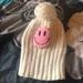 Lululemon Athletica Accessories | A Winter Hat With A Pink And Gold Glittery Smiley Face. It Is A Kid Sized Hat. | Color: Gold/Pink | Size: Osg