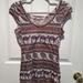 Free People Tops | Free People Paisley Sahara Camel Sleeveless T-Shirt Size Xs | Color: Purple/Tan | Size: Xs