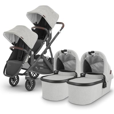 UPPAbaby VISTA V2 Twin Double Stroller Bundle with Rumble Seat V2+ - Anthony