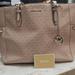 Michael Kors Bags | Michael Kors Gilly Drawstring Large Top Zip Tote Ballet Pink Mk Signature | Color: Pink | Size: Os