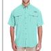 Columbia Shirts | Columbia Shirt Mens 5x Big Button-Down Pfg Bahamas Omni-Shade Fishing Mint Color | Color: Green | Size: Big 5x