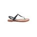 Cole Haan Sandals: Black Print Shoes - Women's Size 8 - Open Toe