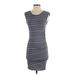 Athleta Active Dress - Bodycon: Gray Stripes Activewear - Women's Size 2X-Small