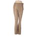 Zara Faux Leather Pants - High Rise Boot Cut Boot Cut: Tan Bottoms - Women's Size Medium