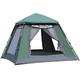 Camping and Backpacking Tent, Foldable Festival Tent, 3-4 Person Pop Up Tent, for Family, Festival, Hiking, Backpacking and Mountaineering, Easy Installation, 215 * 215 * 165cm