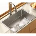 VVHUDA Kitchen Sink,Kitchen Sink Undermount Stainless Steel Single Bowl Kitchen Sinks Single Bowl Sink with Pull-Out Faucet, Brushed small gift