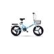 TABKER Bike 20 Inch 6 Speed Folding Bicycle Women's Adult Ultralight Variable Speed Portable Lightweight Adult Male Bicycle (Color : Blue)