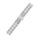 PURYN Ceramic Watchband For GUESS Watch Strap Light Plus Stainless Steel Bracelet 23 * 14mm Watchbands (Color : White silver, Size : 23-14mm)