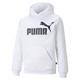 Hoodie PUMA "Essentials mit großem Logo Jungen" Gr. 140, weiß (white) Kinder Sweatshirts