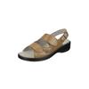 Sandale NATURAL FEET "Cornelia", Damen, Gr. 36, braun, Lederimitat, casual, Schuhe, mit bequemem Sola-Stretch