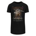 Kurzarmshirt F4NT4STIC "F4NT4STIC Herren Wile E Coyote Guitar -BLK with Shaped Long Tee" Gr. 4XL, schwarz (black) Herren Shirts T-Shirts