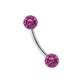 Augenbrauenpiercing ADELIA´S "Piercing Augenbrauenpiercing" Piercings pink Damen Augenbrauenpiercings