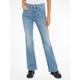 Bequeme Jeans TOMMY JEANS "Sylvia" Gr. 31, Länge 32, blau (light denim3) Damen Jeans High-Waist-Jeans