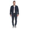 Chinohose LE TEMPS DES CERISES "JOGG", Herren, Gr. 36, US-Größen, blau (dunkelblau), 85% Baumwolle, 14% Polyester, 1% Elasthan, unifarben, casual, Hosen, in tollem Design