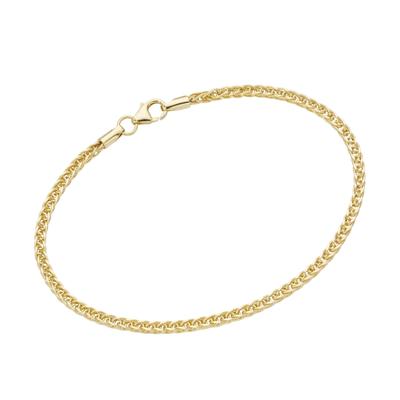 Armband LUIGI MERANO "Zopfkette, Gold 375", gold, Armbänder, Damen, 19cm, Gelbgold 375